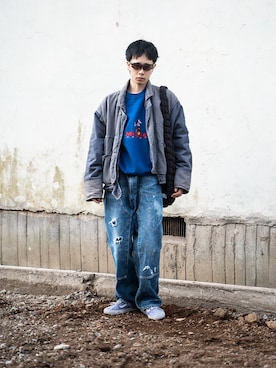 「アイテム（スウェット）」を使った、KAITOさん（メンズ・171cm）の冬コーディネート