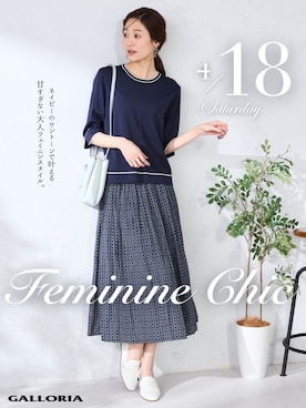 「GALLORIA（ギャローリア）のアイテム」を使った、GALLORIAさん（レディース・165cm）の春コーディネート