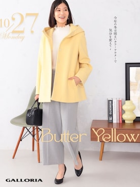 「フレンチカジュアル」｜GALLORIAさん（レディース・165cm）の秋コーディネート