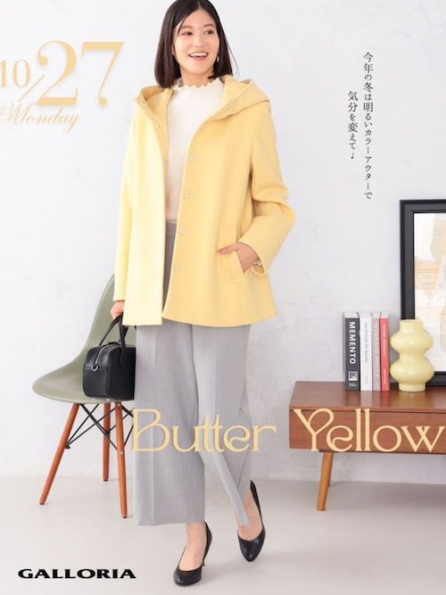 GALLORIA コート アウター 「キレメクアウター」フード付きジャケット
