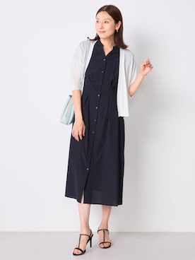 「オフィスカジュアル」｜「アイテム（ワンピース）」を使った、GALLORIAさん（レディース・165cm）の夏コーディネート