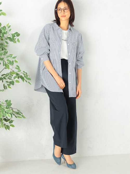 セール】さらっと快適 タックワイドパンツ（その他パンツ