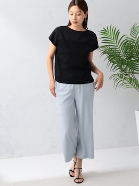 「ベーシック/トラッド」｜GALLORIAさん（レディース・165cm）の夏コーディネート