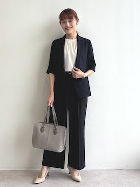 「お仕事コーデ」｜GALLORIAさん（レディース・165cm）の夏コーディネート