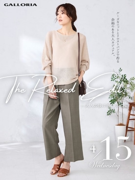 「GALLORIA（ギャローリア）のアイテム」を使った、GALLORIAさん（レディース・165cm）の春コーディネート