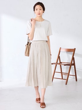 「GALLORIA（ギャローリア）のアイテム」を使った、GALLORIAさん（レディース・165cm）の春コーディネート