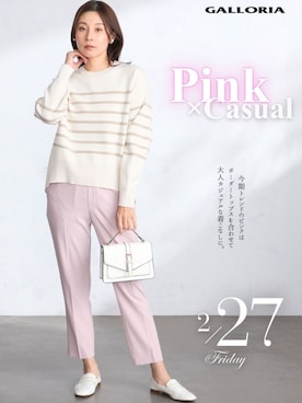 「GALLORIA（ギャローリア）のアイテム」を使った、GALLORIAさん（レディース・165cm）の冬コーディネート