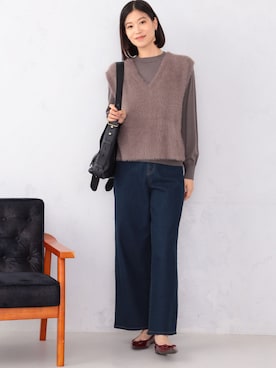 「アイテム（アンサンブル）」を使った、GALLORIAさん（レディース・165cm）の秋コーディネート