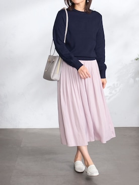 「GALLORIA（ギャローリア）のアイテム」を使った、GALLORIAさん（レディース・165cm）の春コーディネート