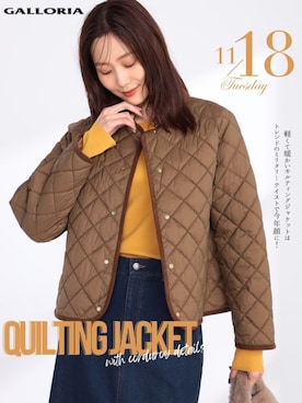 「アイテム（デニムスカート）」を使った、GALLORIAさん（レディース・165cm）の秋コーディネート