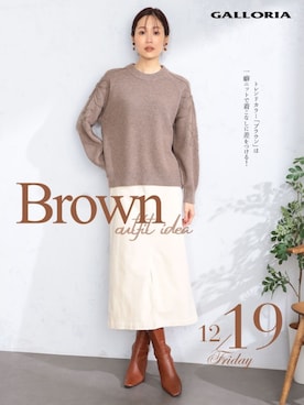 GALLORIAさん（レディース・165cm）の冬コーディネート