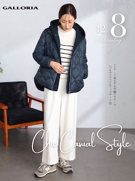 「アイテム（その他アウター）」を使った、GALLORIAさん（レディース・165cm）の冬コーディネート