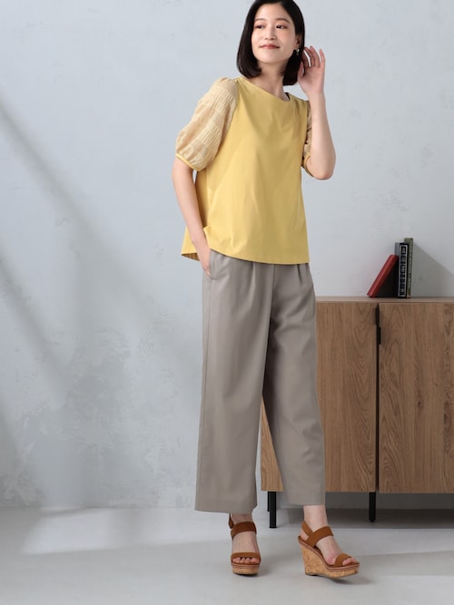 キャバリアキング様① C5004 ドロストニット×パンツコーデ ドロストワイドパンツ（その他パンツ）｜GALLORIA（ギャローリア