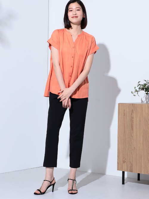 ohga シアースキッパーブラウス　フリーサイズ AZUL by moussy｜シアースキッパーブラウス | Rakuten Fashion