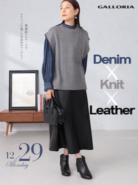 GALLORIAさん（レディース・165cm）の冬コーディネート