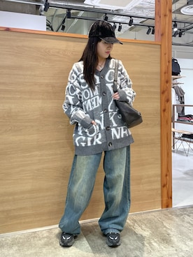 「X-girl（エックスガール）のアイテム」を使った、NARUMIさん（レディース・150cm）の秋コーディネート