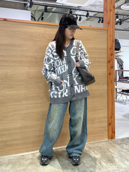 パンツ X-girl LOGO POCKET LOOSE DENIM PANTS LOGO POCKET LOOSE DENIM PANTS（デニムパンツ）｜X-girl