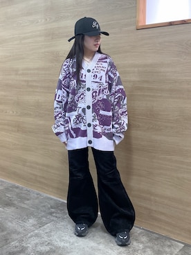 「X-girl（エックスガール）のアイテム」を使った、NARUMIさん（レディース・150cm）の秋コーディネート