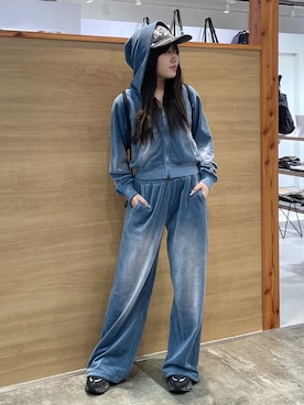 X-girlのアイテムを使った「ベロア」の人気ファッション