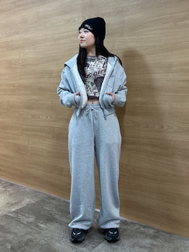 「X-girl（エックスガール）のアイテム」を使った、NARUMIさん（レディース・150cm）の秋コーディネート