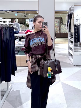 「アイテム（キーホルダー）」を使った、chieminさん（レディース・162cm）の秋コーディネート
