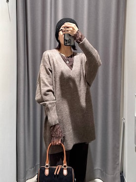 「アイテム（ボストンバッグ）」を使った、chieminさん（レディース・162cm・30代）の秋コーディネート