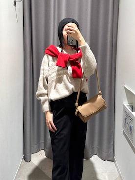 「アイテム（ニットキャップ/ビーニー）」を使った、chieminさん（レディース・162cm・30代）の秋コーディネート