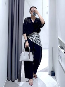 「アイテム（ストール/ショール）」を使った、chieminさん（レディース・162cm）の夏コーディネート
