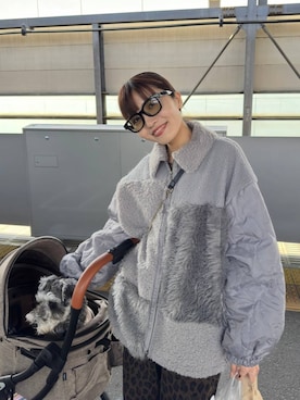 「アイテム（ブルゾン）」を使った、chieminさん（レディース・162cm・30代）の秋コーディネート