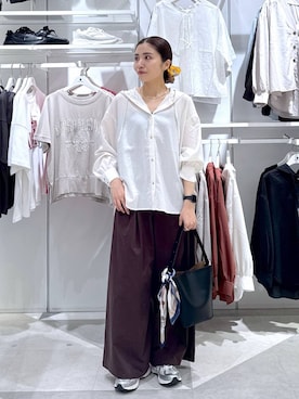 「アイテム（シュシュ）」を使った、chieminさん（レディース・162cm）の夏コーディネート