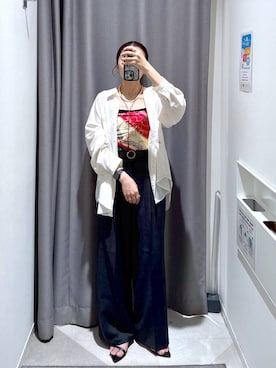「アイテム（ネックレス）」を使った、chieminさん（レディース・162cm・30代）の夏コーディネート