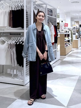 「アイテム（つなぎ/オールインワン）」を使った、chieminさん（レディース・162cm）の夏コーディネート