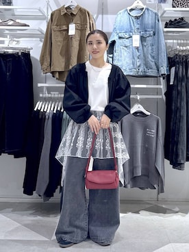 「アイテム（その他トップス）」を使った、chieminさん（レディース・162cm・30代）の秋コーディネート