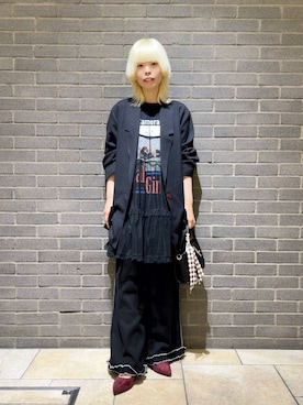 「MISCH MASCH（ミッシュマッシュ）のアイテム」を使った、アカネさん（レディース・158cm）の秋コーディネート