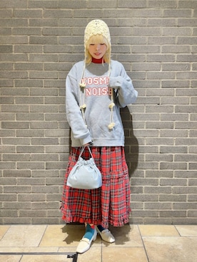 「WA ORiental TRaffic（ダブルエーオリエンタルトラフィック）のアイテム」を使った、アカネさん（レディース・158cm）の春コーディネート