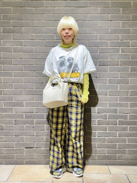 「31 Sons de mode（トランテアン　ソン　ドゥ　モード）のアイテム」を使った、アカネさん（レディース・158cm）の夏コーディネート