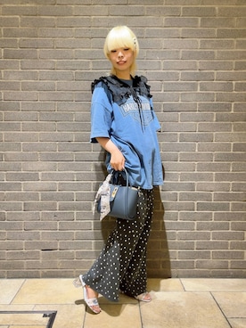 「31 Sons de mode（トランテアン　ソン　ドゥ　モード）のアイテム」を使った、アカネさん（レディース・158cm）の夏コーディネート