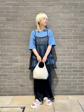 「31 Sons de mode（トランテアン　ソン　ドゥ　モード）のアイテム」を使った、アカネさん（レディース・158cm）の夏コーディネート