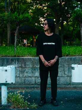 「BEAMS（ビームス）のアイテム（スラックス）」を使った、eiyu1221さん（メンズ・172cm）の春コーディネート