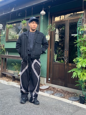 「アイテム（デニムジャケット）」を使った、tutta（相互フォロー）さん（メンズ・169cm）の秋コーディネート