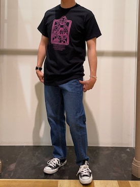 「Green　Parks（グリーンパークス）のアイテム」を使った、いっせーさん（メンズ・167cm）の春コーディネート
