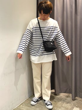 「マリンコーデ」｜「アイテム（その他）」を使った、いっせーさん（メンズ・167cm）の春コーディネート