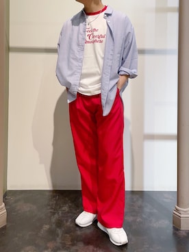 「Green　Parks（グリーンパークス）のアイテム」を使った、いっせーさん（メンズ・167cm）の春コーディネート
