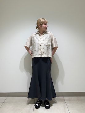 「EACH.（イーチ）のアイテム」を使った、NANAさん（レディース・160cm）の夏コーディネート