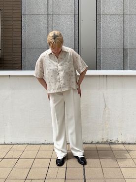 「EACH.（イーチ）のアイテム」を使った、NANAさん（レディース・160cm）の夏コーディネート