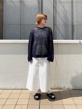 「B2nd」｜「アイテム（その他シューズ）」を使った、NANAさん（レディース・160cm）の春コーディネート