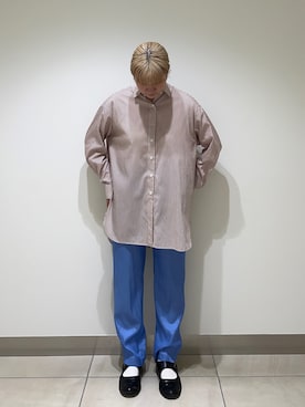 「B'2nd（ビーセカンド）のアイテム（パンツ）」を使った、NANAさん（レディース・160cm）の夏コーディネート