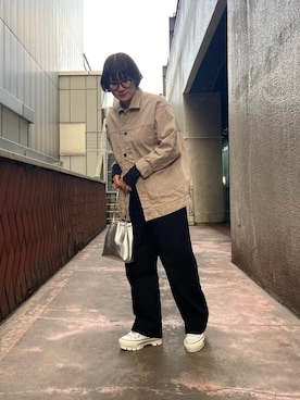 「MASTER&Co（マスターアンドコー）のアイテム（バッグ）」を使った、NANAさん（レディース・160cm）の春コーディネート