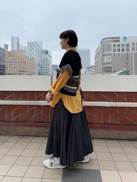 「RUN OF（ランオブ）のアイテム」を使った、NANAさん（レディース・160cm）の春コーディネート