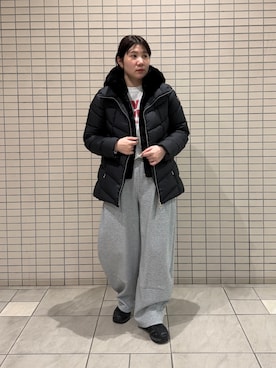 「アイテム（ダウンジャケット/コート）」を使った、NANAさん（レディース・160cm）の秋コーディネート